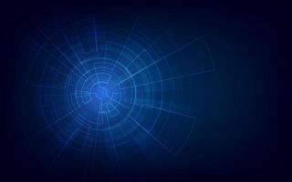 Circle blue abstract technology innovation concept vector background