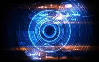 sci fi tech cyber futuristic design concept background vector