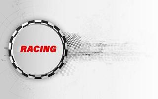 Racing square background, vector abstraction in race car track