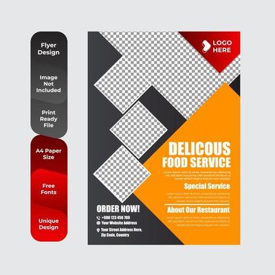 Breakfast flyer for restaurant food