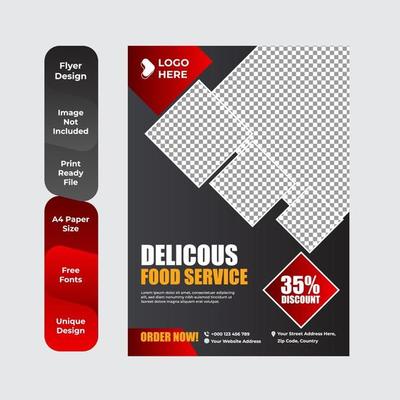 Buffet Delicious Food Brochure or Flyer Design