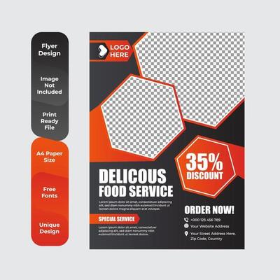 Delicious Food Brochure or Flyer Design