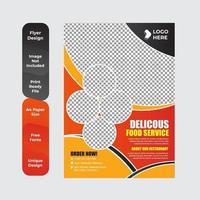 folleto de desayuno para comida de restaurante