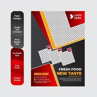 Flyer template for breakfast restaurant business vector