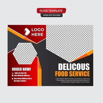 Elegant restaurant flyer template