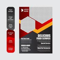 Flyer template for breakfast restaurant vector