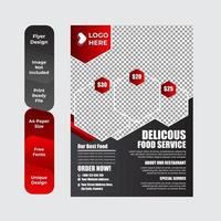 Restaurant menu, brochure, flyer design template vector