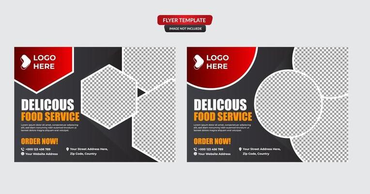 restaurant Fast Food Flyer Design Template