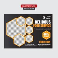 Restaurant Food Menu Vintage Design Template vector