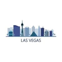 Las Vegas Skyline On Background vector