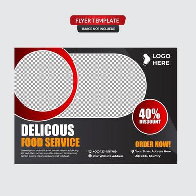 Healthy food restaurant poster design