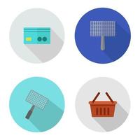 Set Of Icons On White Background vector