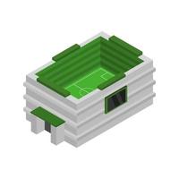 Isometric Stadium On White Background vector