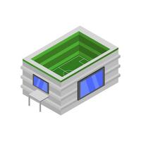 Isometric Stadium On White Background vector