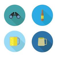 Set Of Icons On White Background vector