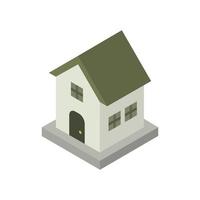 Isometric House On White Background vector