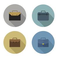 Briefcase Icon Set On White Background vector