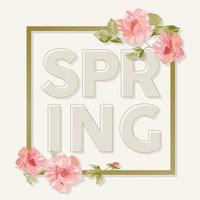 Card for spring season vector