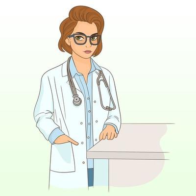 clipart female doctor