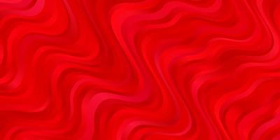 Light Red vector background with bent lines.