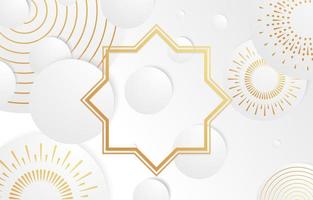 White Elegant and Luxurious Background With Rounded Shapes vector