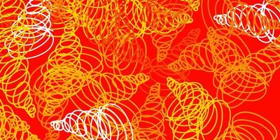 Red, Yellow Layout with Swirls vector