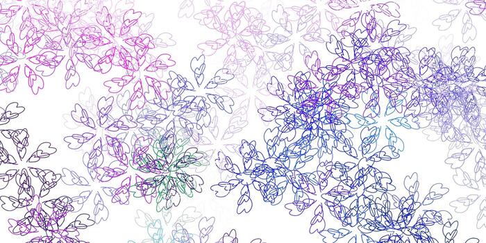 Light multicolor vector abstract background with leaves.