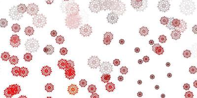 White Texture with Red Snowflakes vector