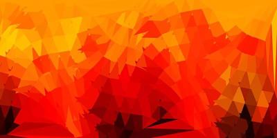 Dark orange vector gradient polygon texture.