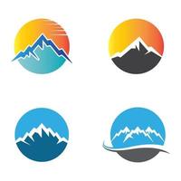 imagenes de logo de montaña vector