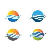 Sunset logo images vector