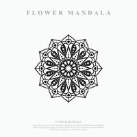 mandala de flores. elementos decorativos vintage. patrón oriental, ilustración vectorial. vector