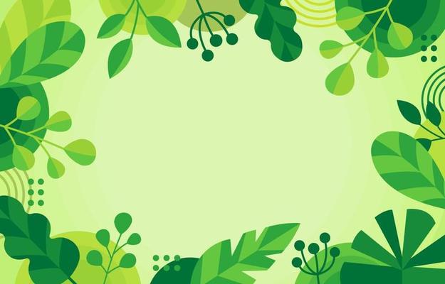 Green Floral Background