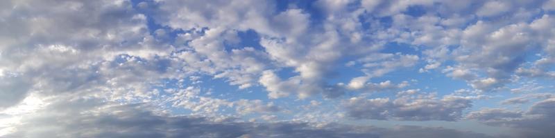 Sky with clouds on a sunny day photo