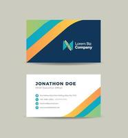 Corporate Business Card Design or Visiting Card And Personal Business Card vector