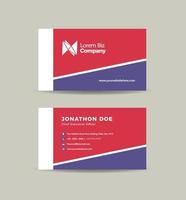 Corporate Business Card Design or Visiting Card And Personal Business Card vector