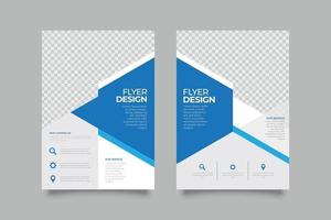 Webinar flyer template with abstract shapes vector