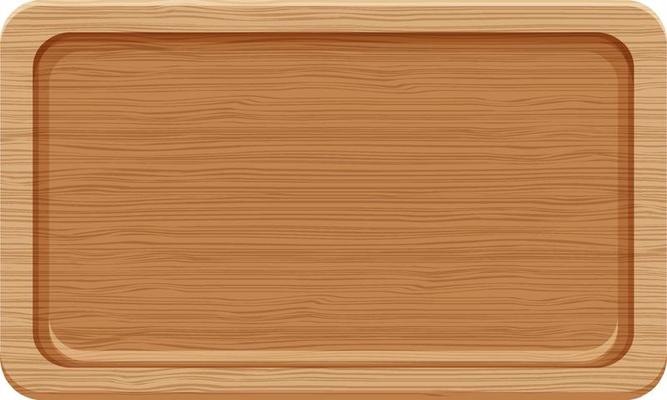 A wooden cutting board isolated