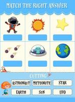 Math count number worksheet vector