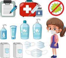 Hand sanitizer products isolated vector