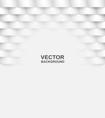 Abstract. White square shape geometric background. Light and shadow vector