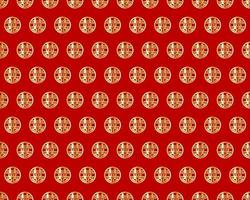 Abstract. Chinese seamless pattern. oriental pattern red-gold background. Design for pillow, print, fashion, clothing, fabric, gift wrap. Vector. vector