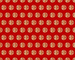 Abstract. Chinese seamless pattern. oriental pattern red-gold background. Design for pillow, print, fashion, clothing, fabric, gift wrap. Vector. vector