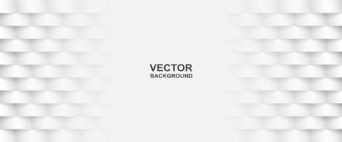 Abstract. White square shape geometric background. Light and shadow vector. vector