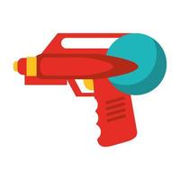 Water handgun pistol toy cartoon vector