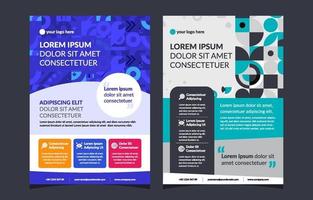 Digital Mosaic Business Flyer Template vector