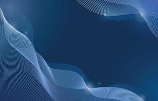 Abstract Blue Geometrical Wave Background vector