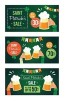 Saint Patrick's Sale Marketing Event vector