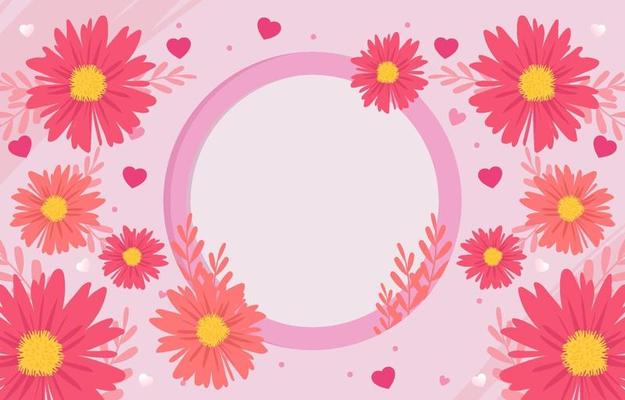 Beautiful Flower Valentine Background