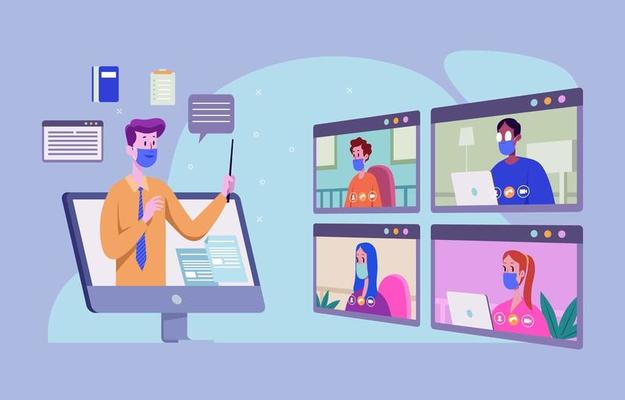 Education and Knowledge Online Concept